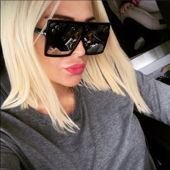 VintageRetro oversize square sunglasses NWT - Picture 5 of 8